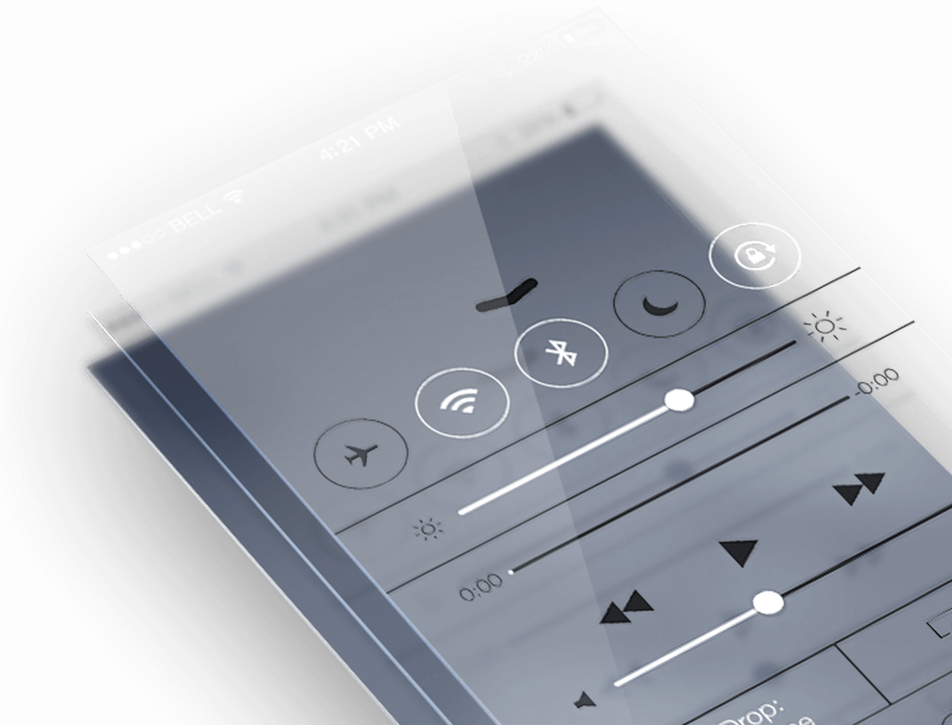 front ui design phone